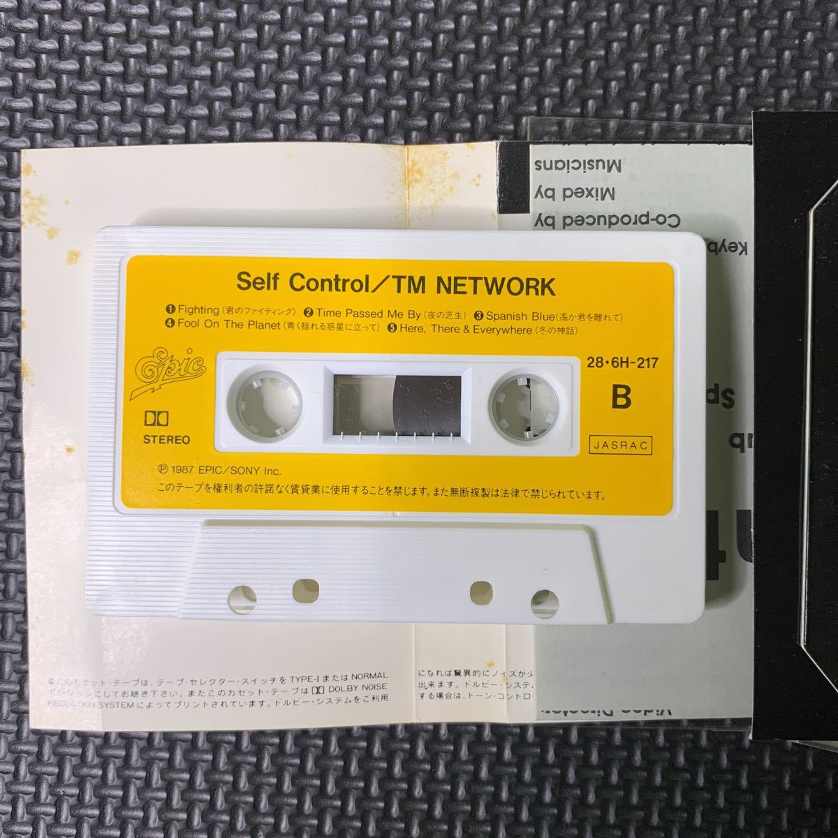 カセットテープ・見本盤・廃盤・TM NETWORK・Self Control・Epic・28-6H-217・Pop・Rock・Synth-pop・ロック・ポップ・邦楽_画像5