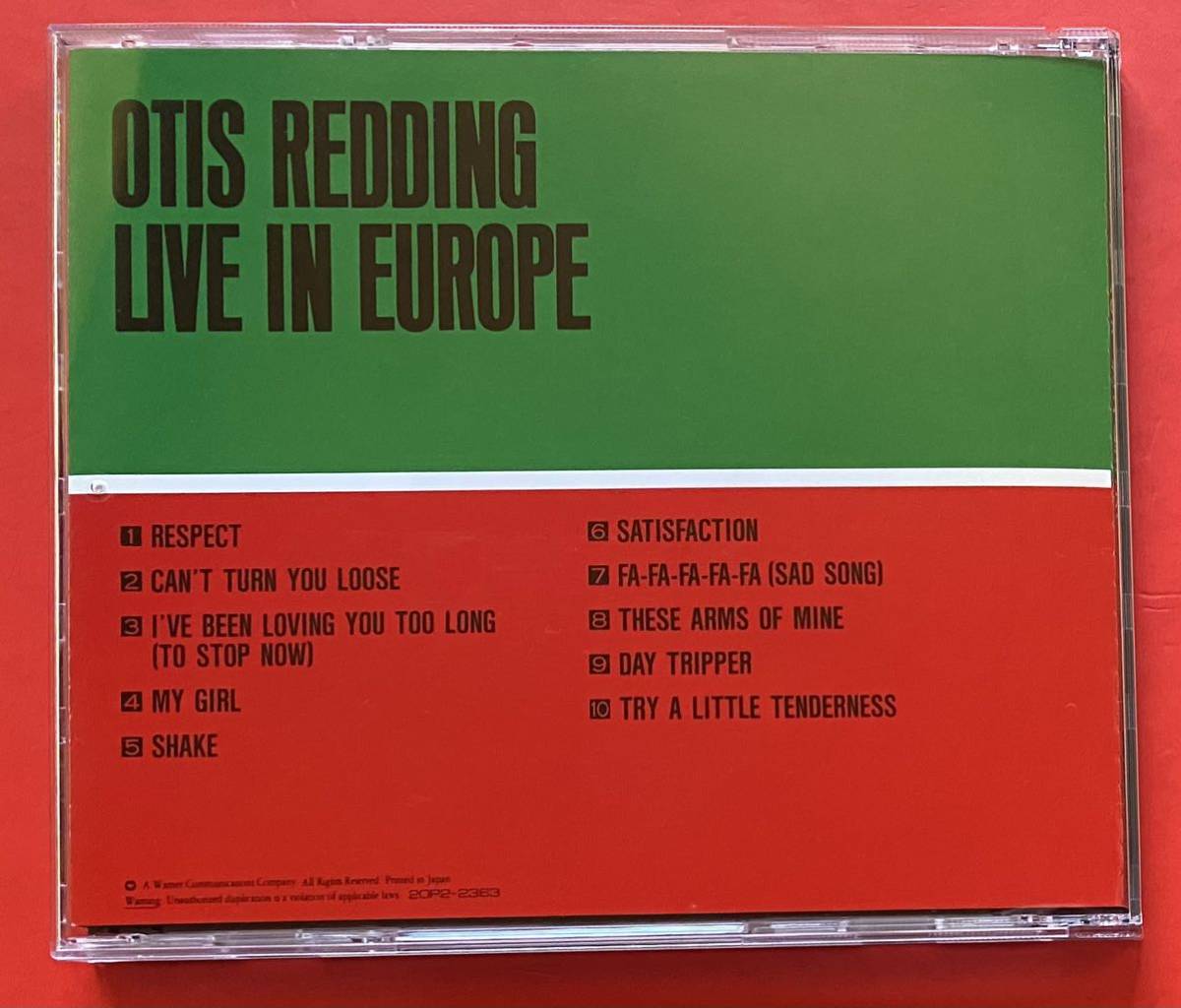 【CD】オーティス・レディング「ヨーロッパのオーティス・レディング / Live In Europe」Otis Redding 国内盤 [08200183]_画像2