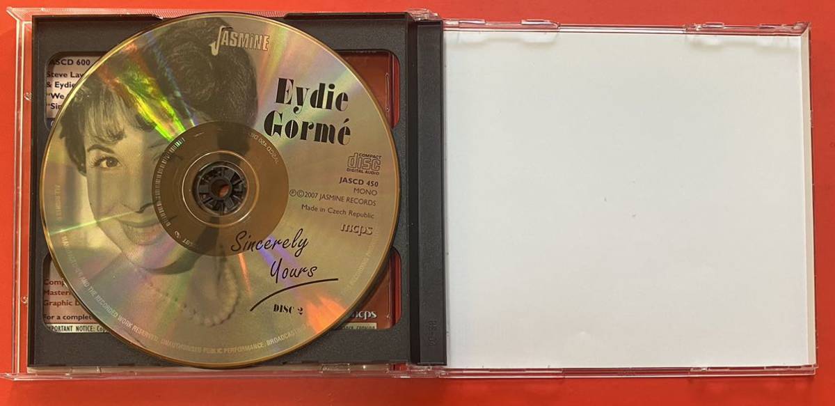 【2CD】EYDIE GORME「SINCERELY YOURS」イーディ・ゴーメ 輸入盤 盤面良好 [05200448]_画像4