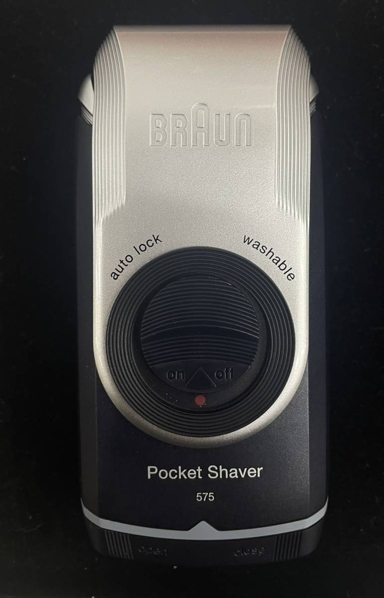  free shipping h53191 Braun Brown Pocket Shaver BS 575 electric shaver carrying washing with water possible battery type body only unused storage goods 