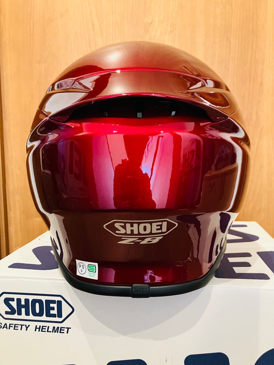 定価60,500円 新品同様 無傷の極美品 SHOEI Z-8 Mサイズ ワインレッド 外箱、付属品多数