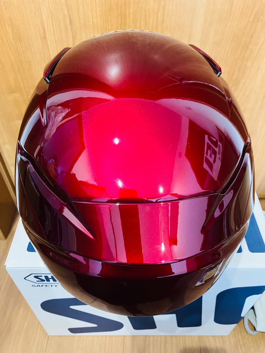 定価60,500円 新品同様 無傷の極美品 SHOEI Z-8 Mサイズ ワインレッド 外箱、付属品多数