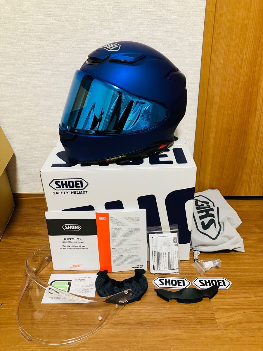 SHOEI Z-8 マットブルーメタリック Mサイズ 2022年6月