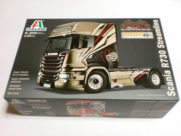 ita rely 1/24skyani Aska niaR730 Stream line structure la tractor head Scania R730 Streamline CHIMERA ITALERI 3930