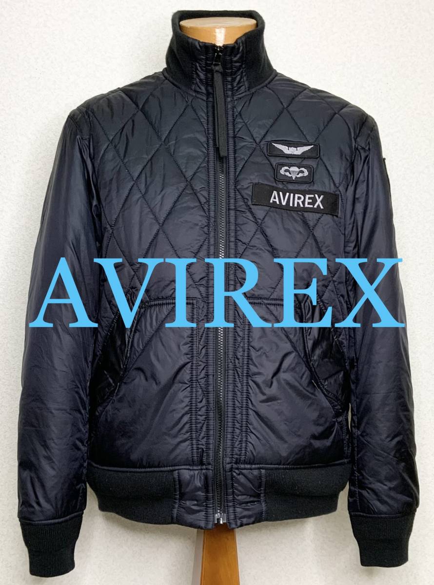 良品⑩AVIREX【L】ナイロンJKTトップガン アヴィレックス フライト