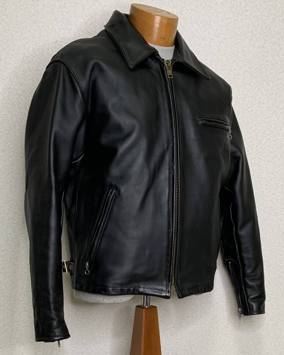 良品②schott【42】643ライナー付 米国製 シングルライダース 良品②schott【42】643ライナー付 米国製 シングルライダース