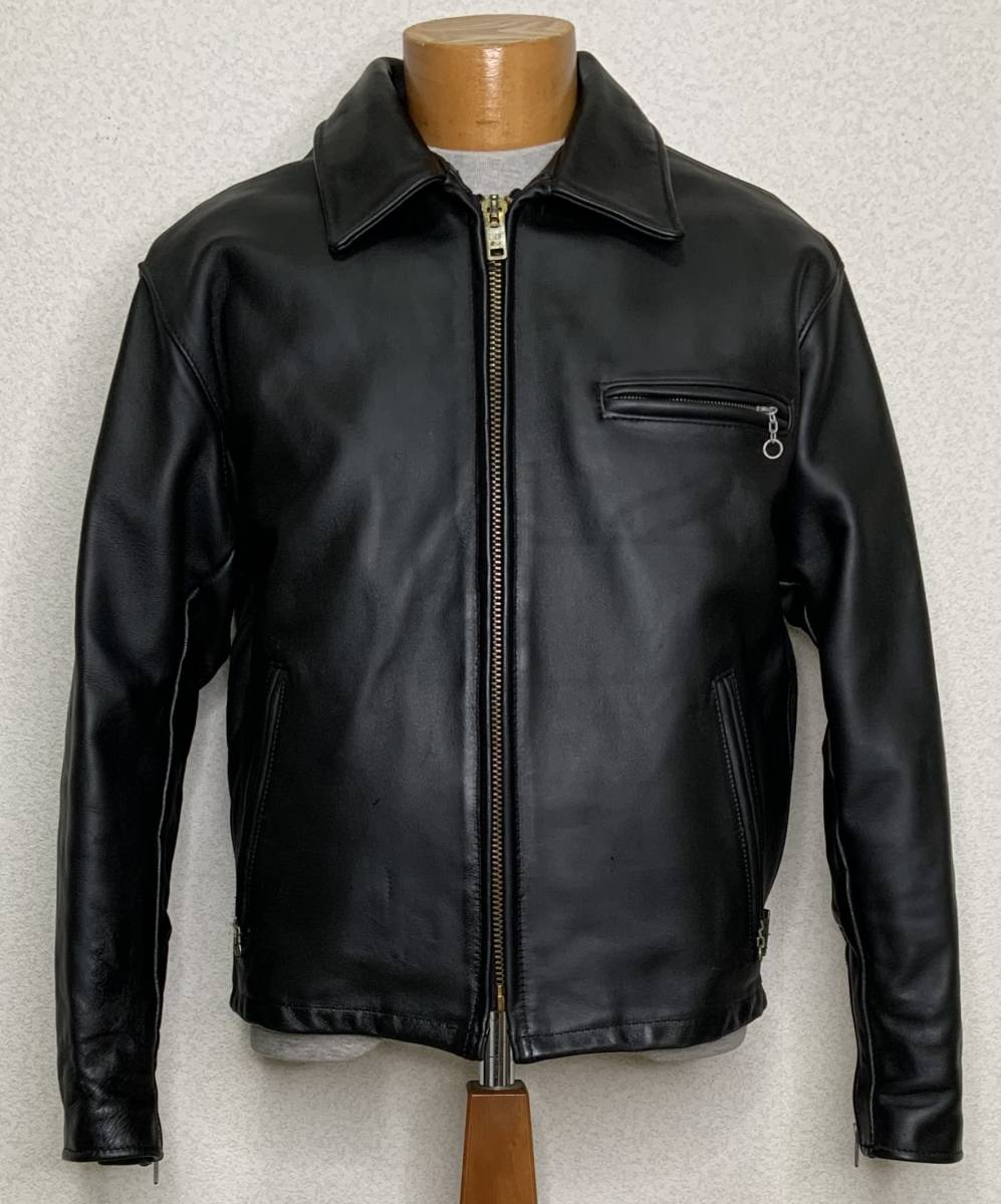良品②schott【42】643ライナー付 米国製 シングルライダース 良品②schott【42】643ライナー付 米国製 シングルライダース