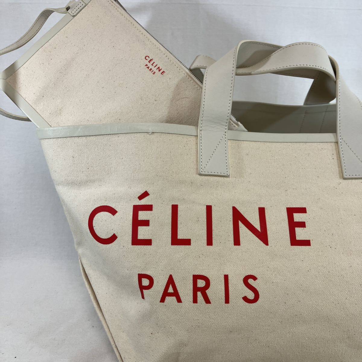 CELINE セリーヌ キャンバストートバッグ スモール ブランド|Yahoo