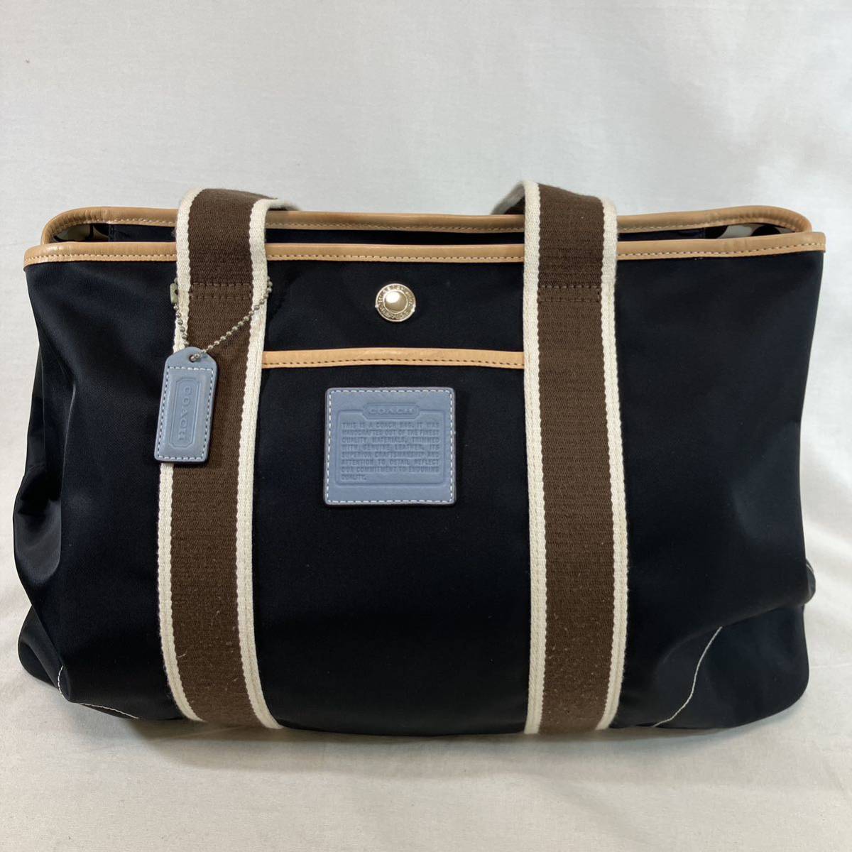 coach コーチ ladies シグネクチャー トートバッグ 未使用品 黒 coach コーチ ladies シグネクチャー トートバッグ 未使用品 黒