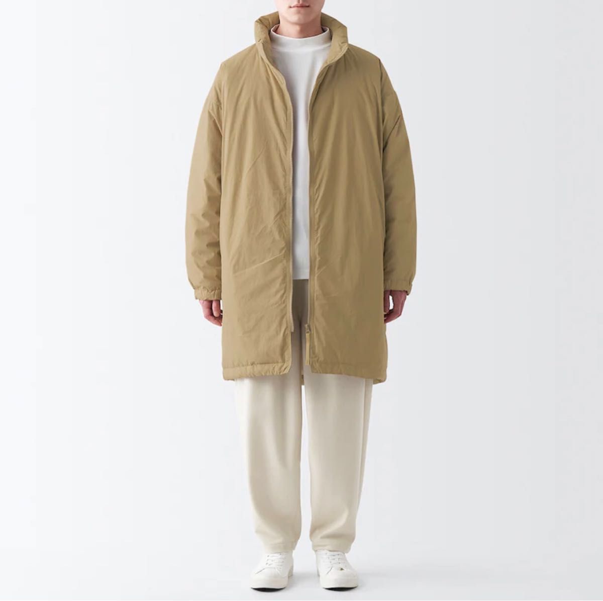 無印良品 MUJI LABO 撥水ダウンコート ベージュ Lサイズ 新品未 無印良品 MUJI LABO 撥水ダウンコート ベージュ Lサイズ 新品未