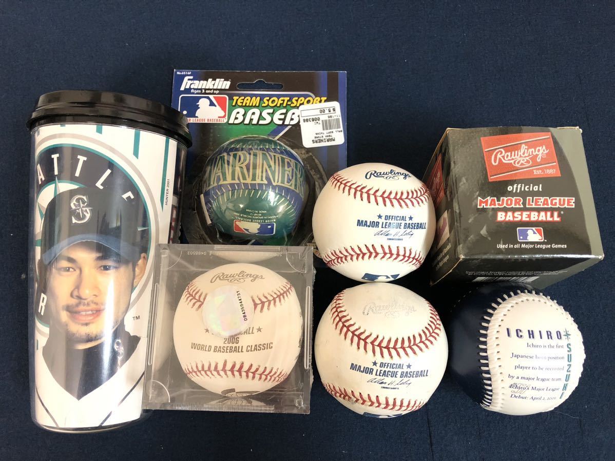 野球グッズ イチロー選手 大量 まとめて ノベルティ サインボール