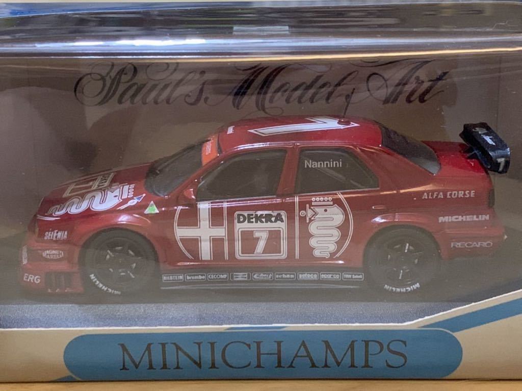 【新品：未開封】PMA ミニチャンプス 1/43 アルファロメオ 155 V6 Ti 1993年 DTM No.7 [アレッサンドロ・ナニーニ]の画像3