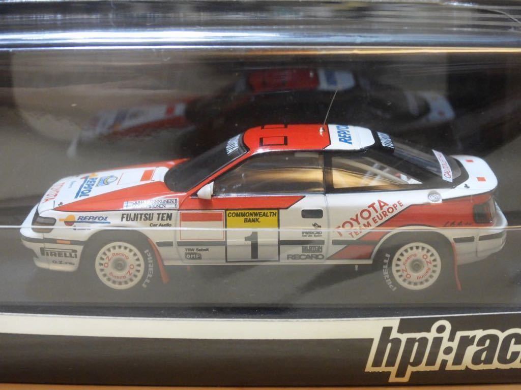 【新品：未開封】hpi 1/43 トヨタ セリカ GT-Four No.1 1989年 オーストラリア ラリー・優勝車 [ST165] 8084の画像3