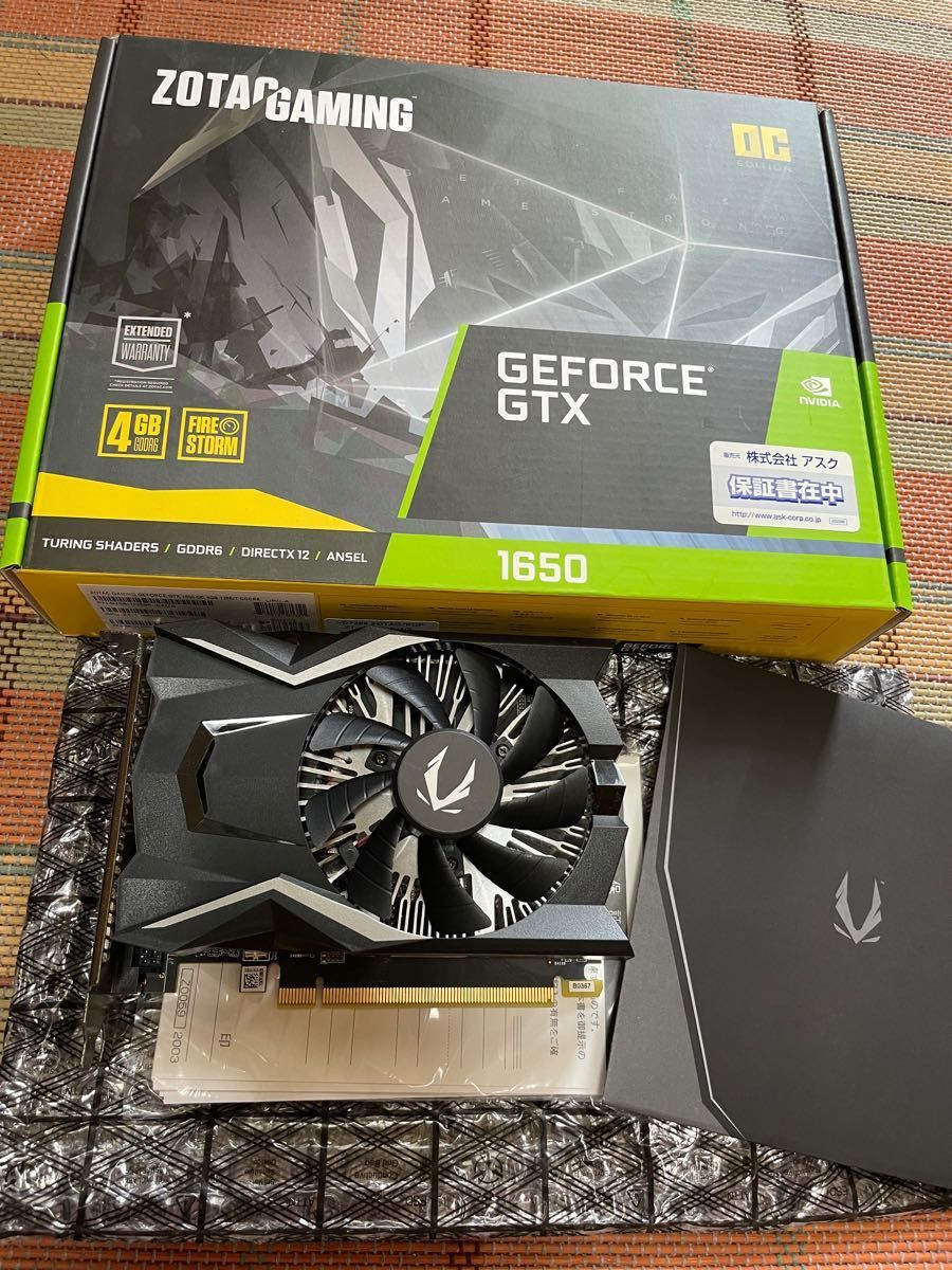 ZOTAC GAMING GeForce GTX 1650 OC GDDR6