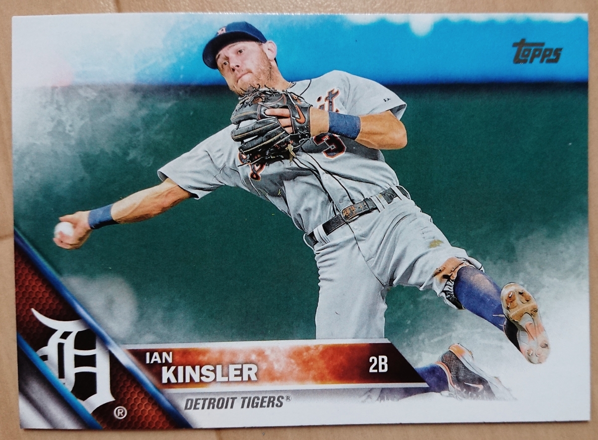 ★IAN KINSLER TOPPS 2016 #275 MLB メジャーリーグ イアン キンスラー BOSTON RED SOX ボストン レッドソックス DETROIT TIGERSタイガース_画像1