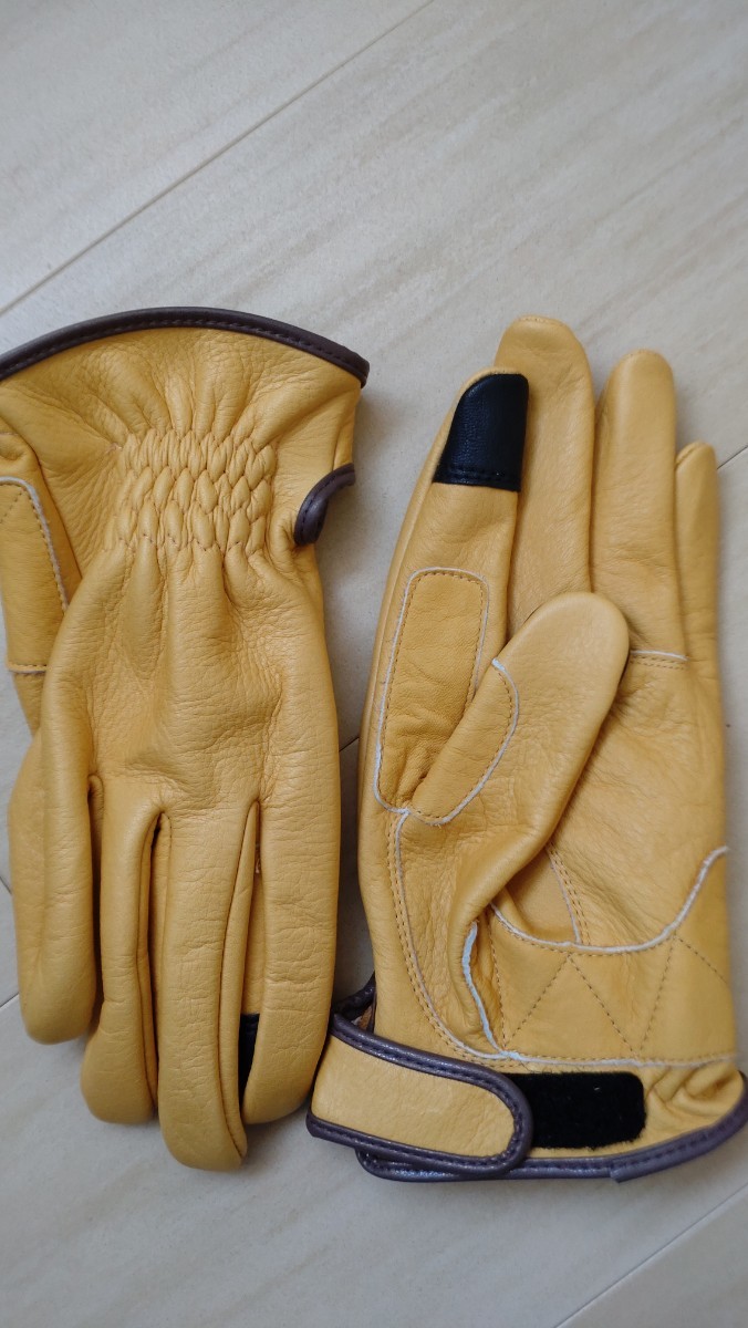 【未使用】デイトナ 日本製 極上PREMIUM レザーグローブ 革手袋 デイトナ 96818 HBG-037 内縫いガンカットショート キャメル M DAYTONA_画像4