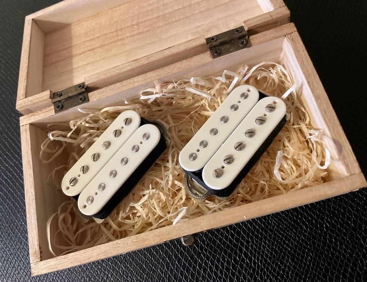 HOUSE OF TONE PICKUPS House 3-5 Special Humbucker Set ダブルエイジドホワイト UKハンドワイヤード_画像2