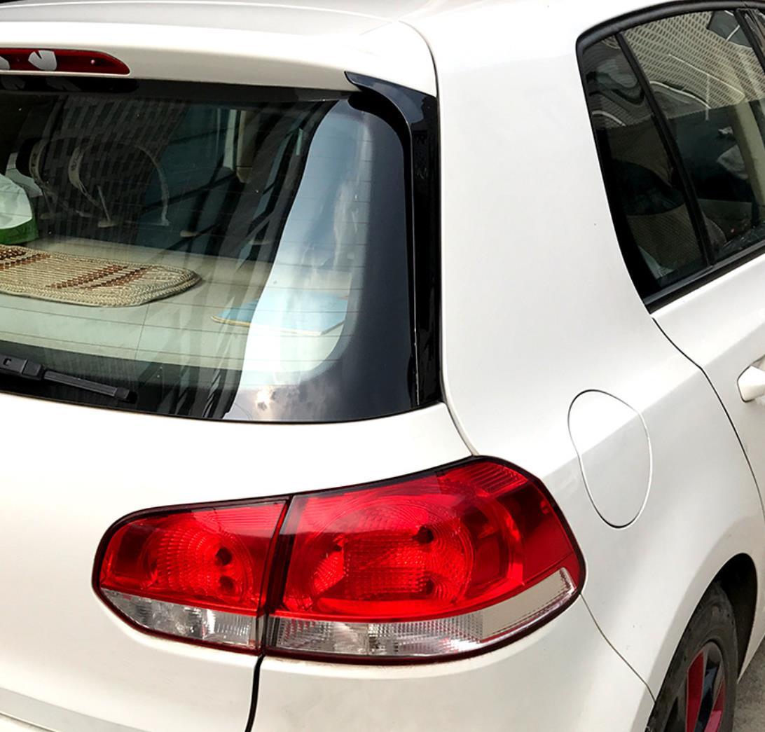 VWゴルフ6 mk6 2009-2012年式　車種専用 ABS製　艶出しブラック　リア窓サイドパネル　リア窓サイドスポイラー　左右2個　送料無料_画像2