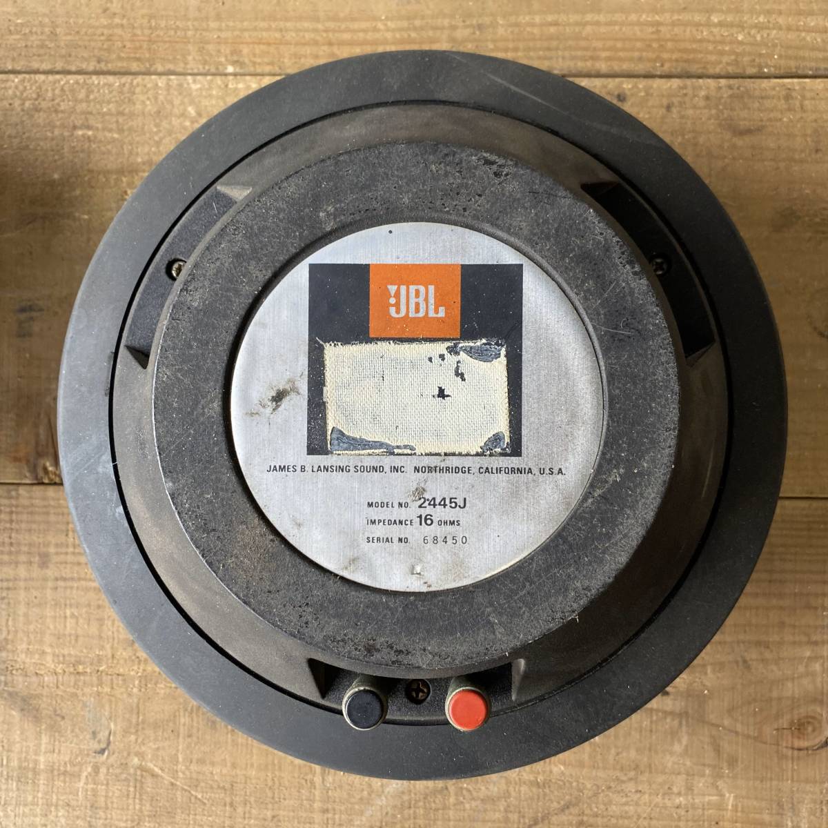 おすすめネット JBL Ra119 2445J 中古品 ペア 16Ωドライバーユニット