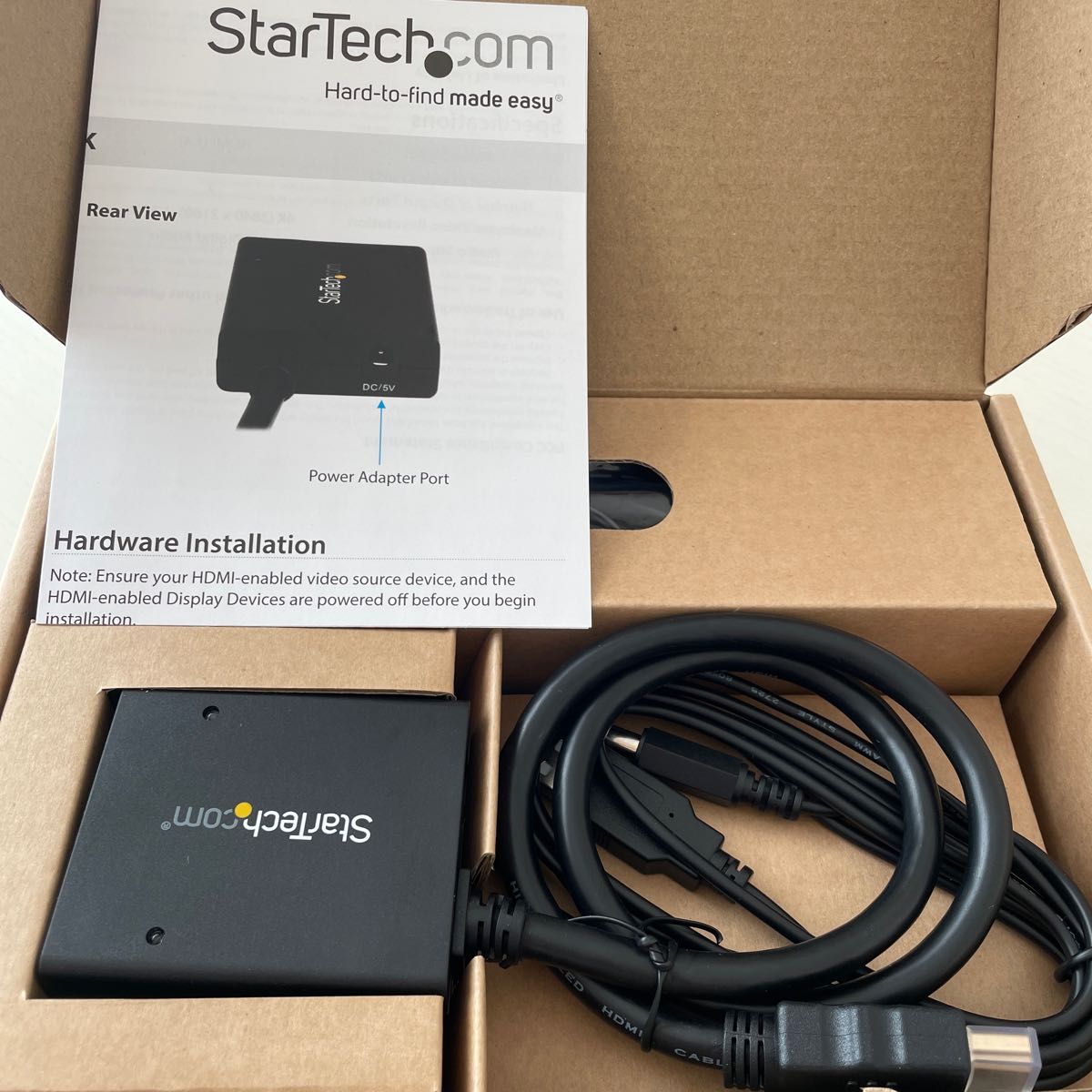 StarTech.com 2出力対応 4K HDMI 分配器スプリッター USBバスパワー/ACアダプタ対応 4K 30Hz 