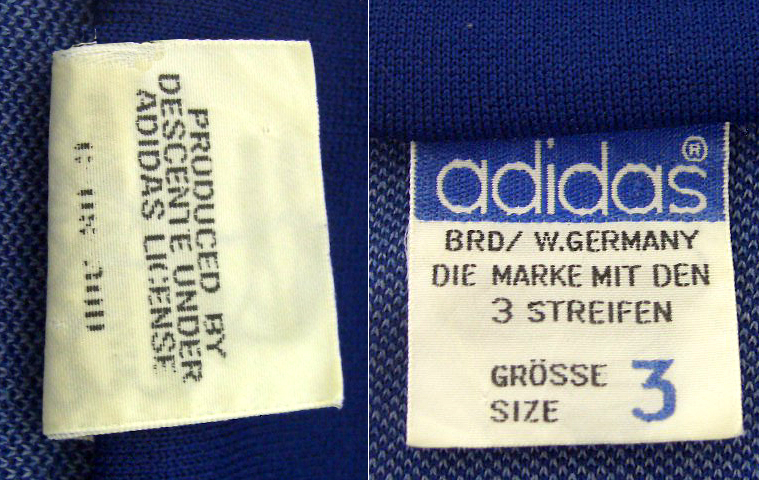 †60S 70S adidas W.GERMANY Vintage DESCENTE 西ドイツ 刺繍タグ デサント アディダス ヴィンテージ トラックジャケット ジャージ 希少♂_画像9