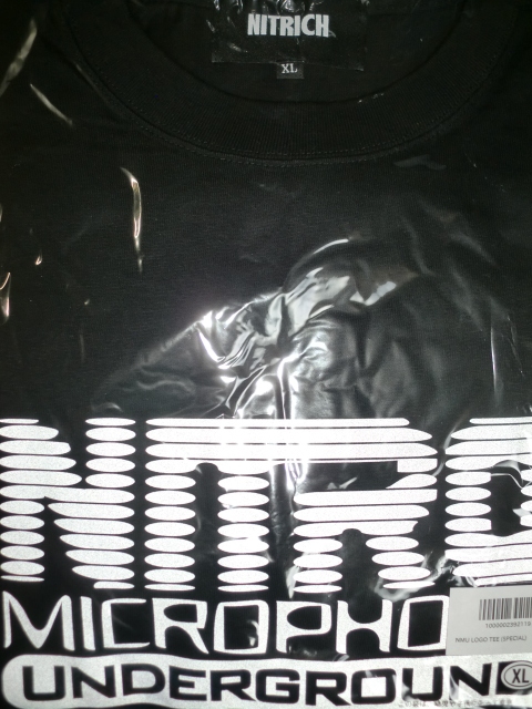 新品未開封品 NMU LOGO TEE (SPECIAL) XL size NITRO MICROPHONE UNDERGROUND nitrow NITRICH DABO DELI GORE-TEX MACKA-CHIN SUIKEN XBS