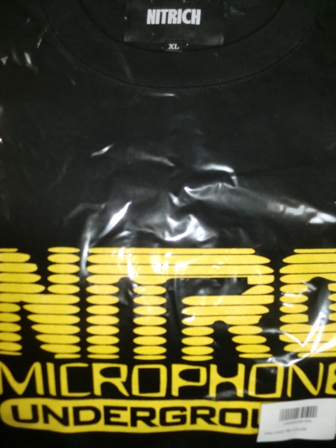 新品未開封品 NMU LOGO TEE (COLOR) XL size NITRO MICROPHONE UNDERGROUND nitrow NITRICH DABO DELI GORE-TEX MACKA-CHIN SUIKEN XBS_画像1