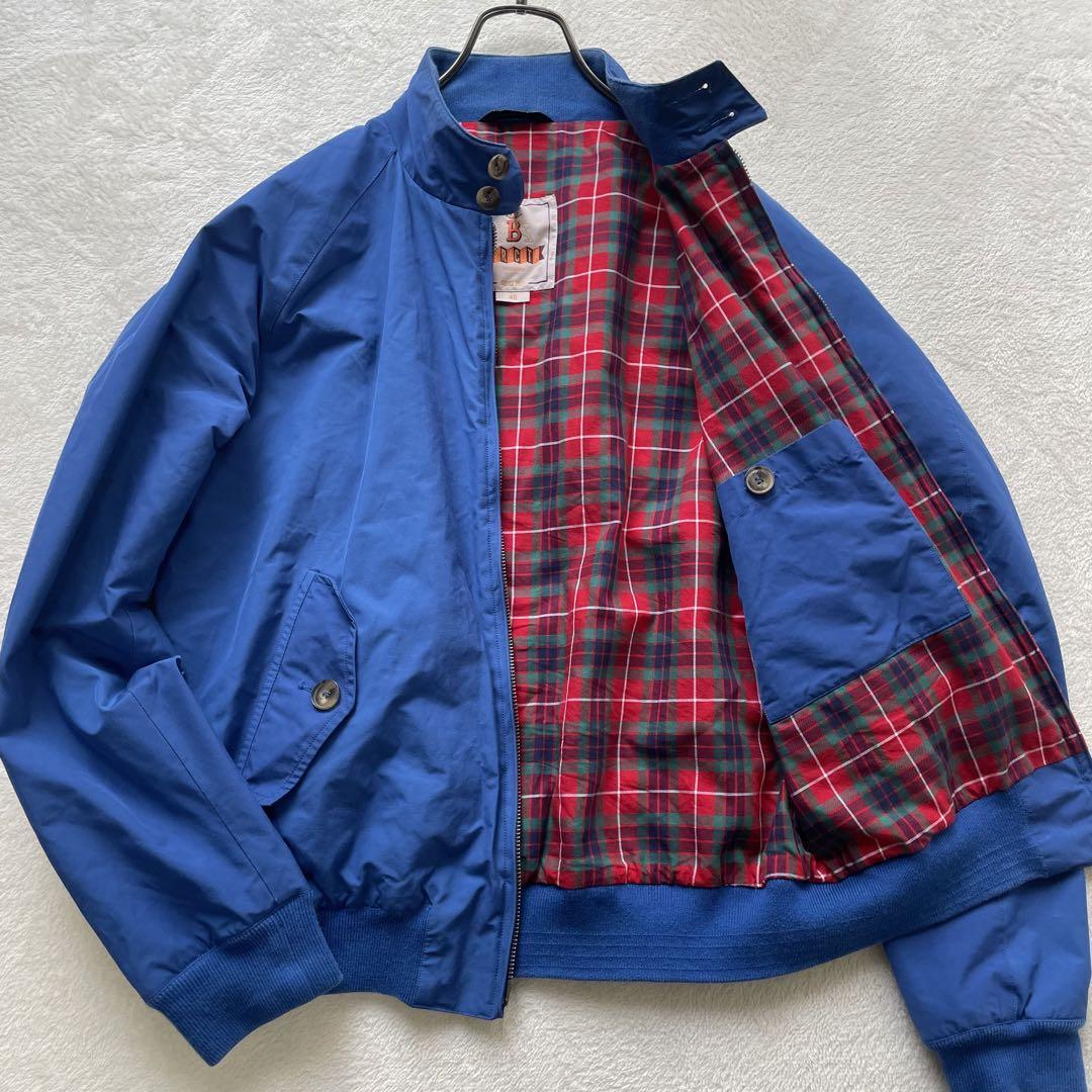 バラクータ BARACUTA ハリントンジャケット【極美品・希少カラー】40 L～XL相当 ブルゾン スイングトップ ブルー 青 チェック ジャケット _画像1