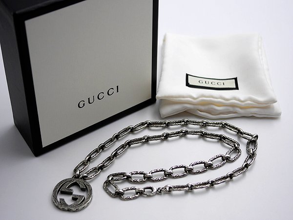 憧れの グッチGUCCI GGネックレス SV925 シルバー 約67.6g 箱 袋