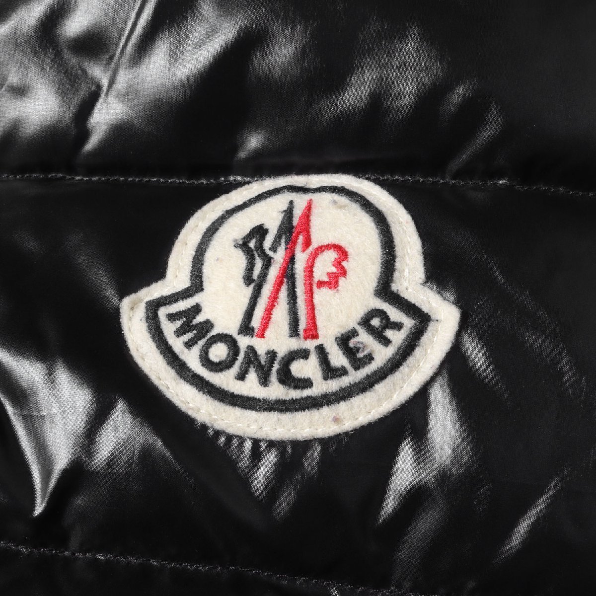 MONCLER モンクレール ダウン ベスト サイズ:1 アイコン ワッペン シャイニー ナイロン TIBET 43302/60/68950 チベット アウター_画像5