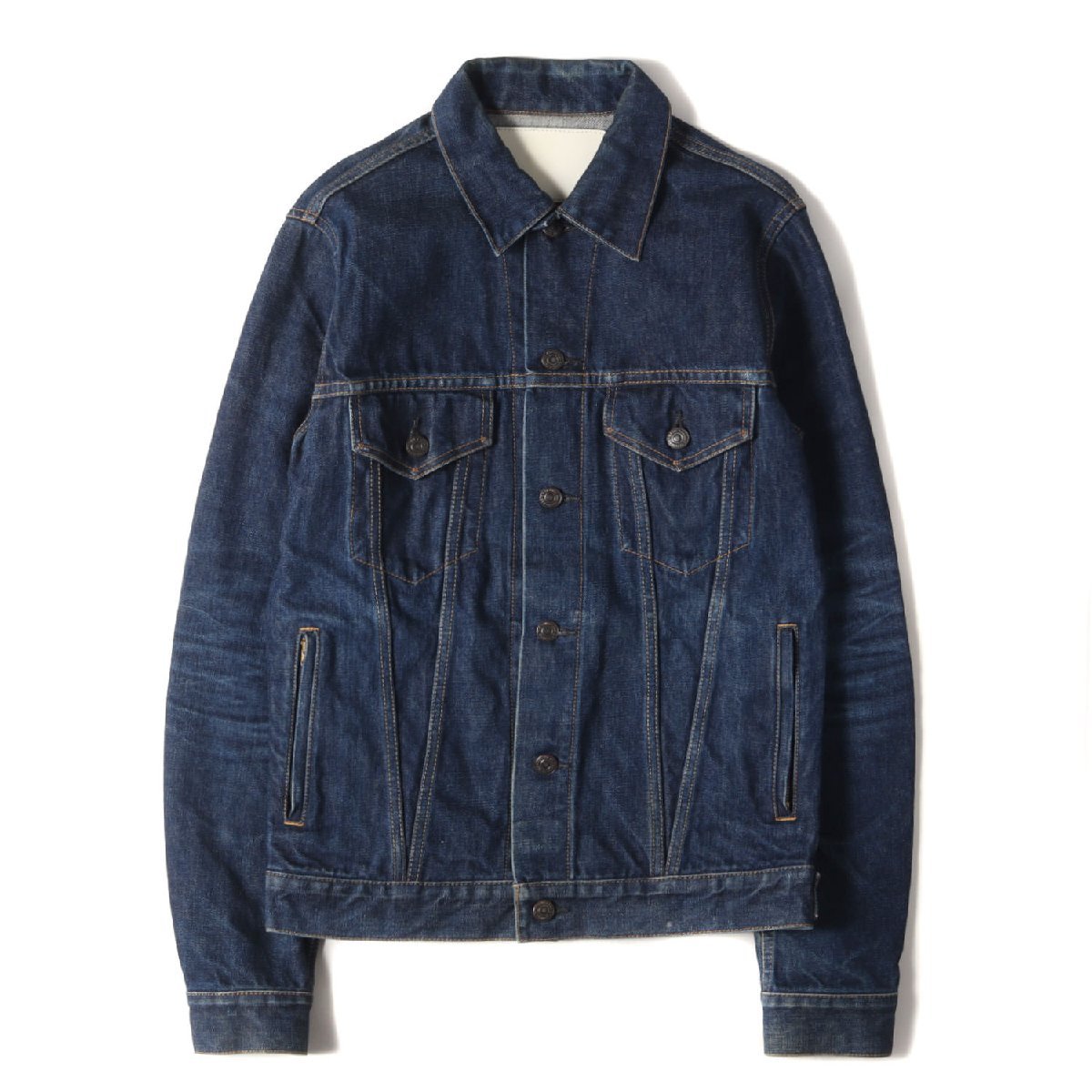 WJK ダブルジェイケイ ジャケット サイズ:M DENIME ウォッシュ加工 3rdタイプ デニム トラッカー ジャケット 2300 dn71 インディゴ