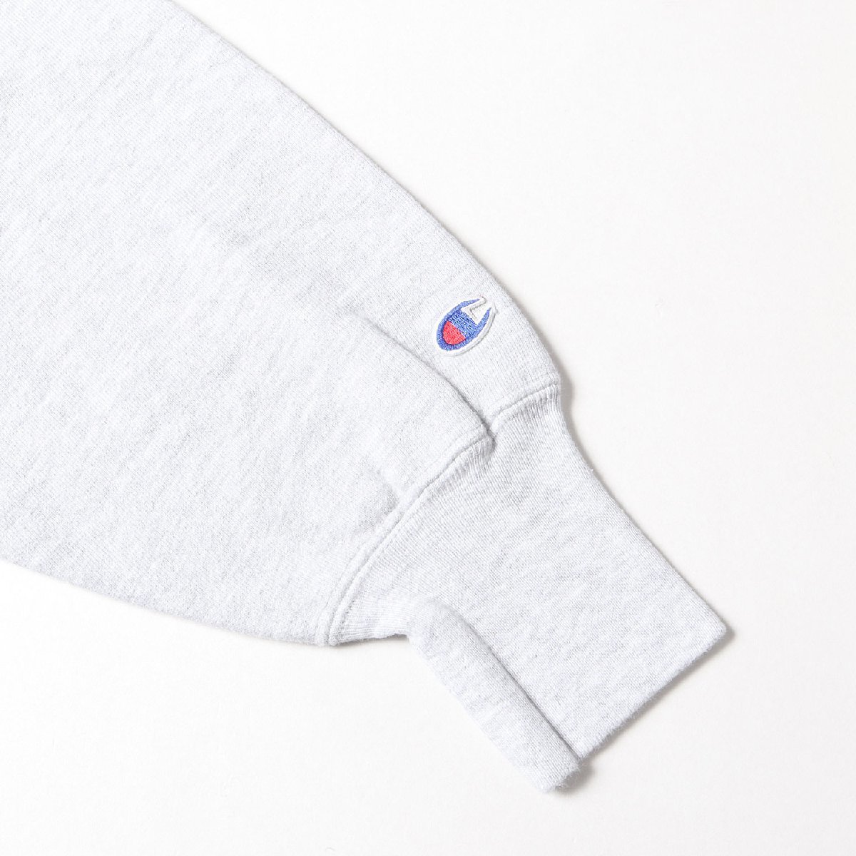 Champion チャンピオン 90s 刺繍タグ カレッジ リバースウィーブ スウェットシャツ USA製 ヘザーグレー ヴィンテージ 90年代 古着 XL_画像5