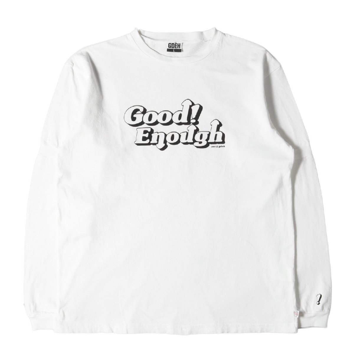 GOOD ENOUGH グッドイナフ Tシャツ サイズ:L 00s ブランドロゴ ロングスリーブ Tシャツ 2002年モデル ホワイト 白 00年代 アーカイブ