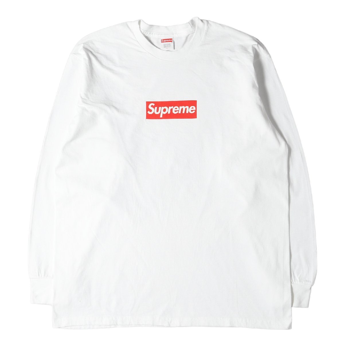 Supreme シュプリーム Tシャツ サイズ:L 20AW ボックスロゴ ロングスリーブ Tシャツ Box Logo L/S Tee ホワイト トップス カットソー 長袖_画像1