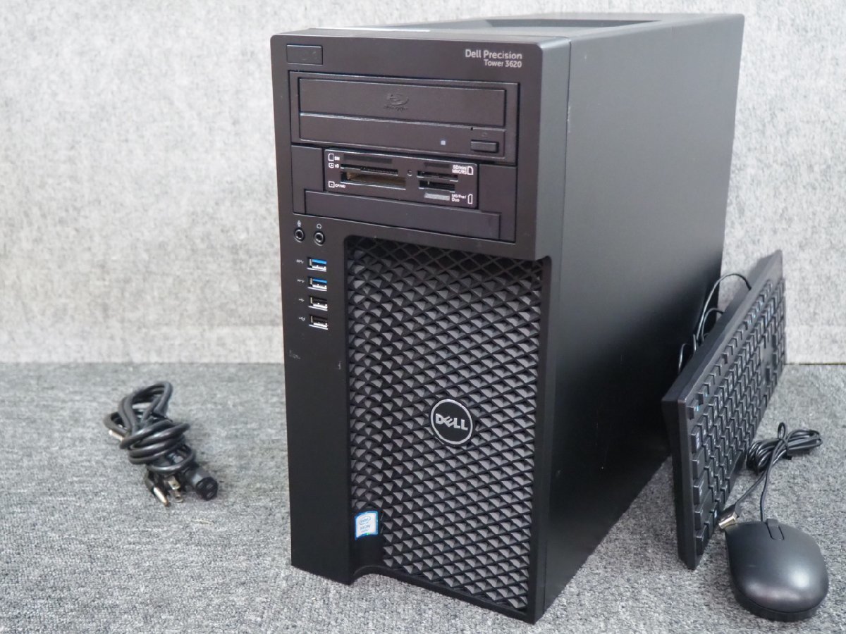 [821] ☆ Win11認証済 ☆ DELL PRECISION Tower 3620　QC Xeon E3-1270 v6 3.80G/32GB/SSD 128GB+4TB/Quadro P1000/BD-RE ☆_画像1