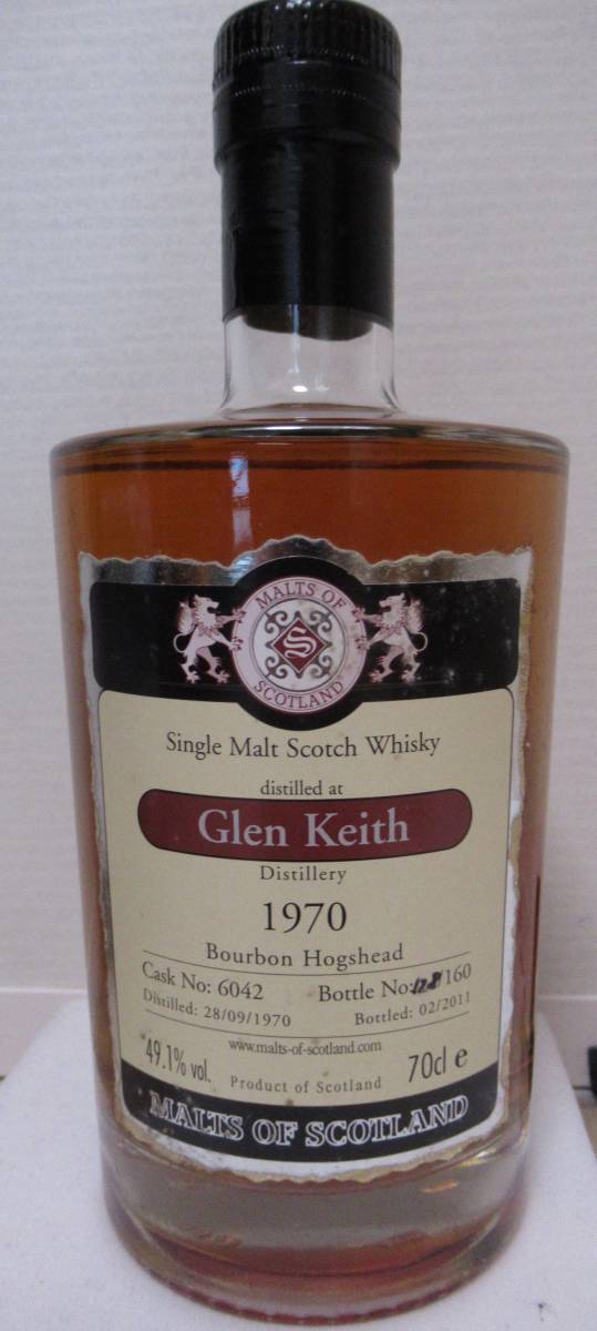 グレンキース1970 GLEN KEITH 49.1% 700mL 40年 Malt of グレンキース1970 GLEN KEITH 49.1% 700mL 40年 Malt of