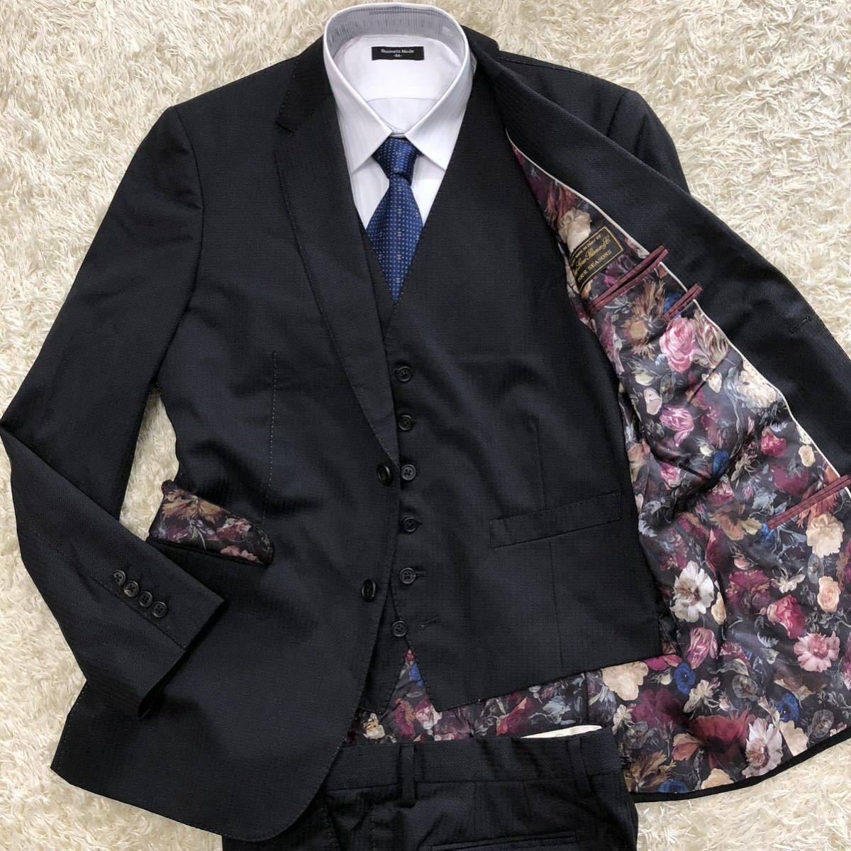 美品】Paul Smith LoroPiana セットアップ スーツ 花柄-