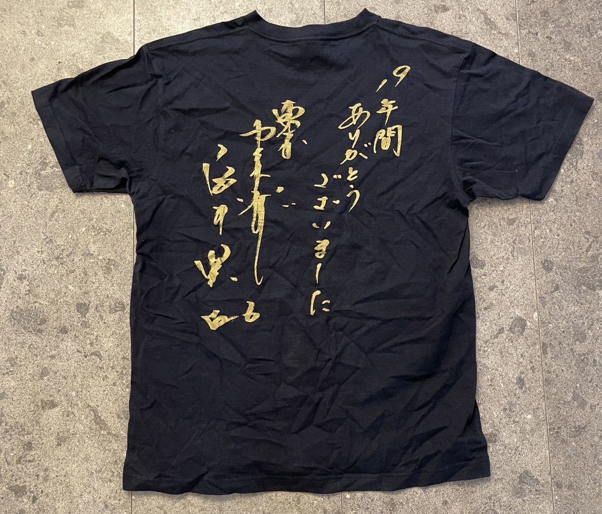 ヤクルトスワローズ 宮本慎也選手 引退記念Tシャツ Lサイズ_画像2