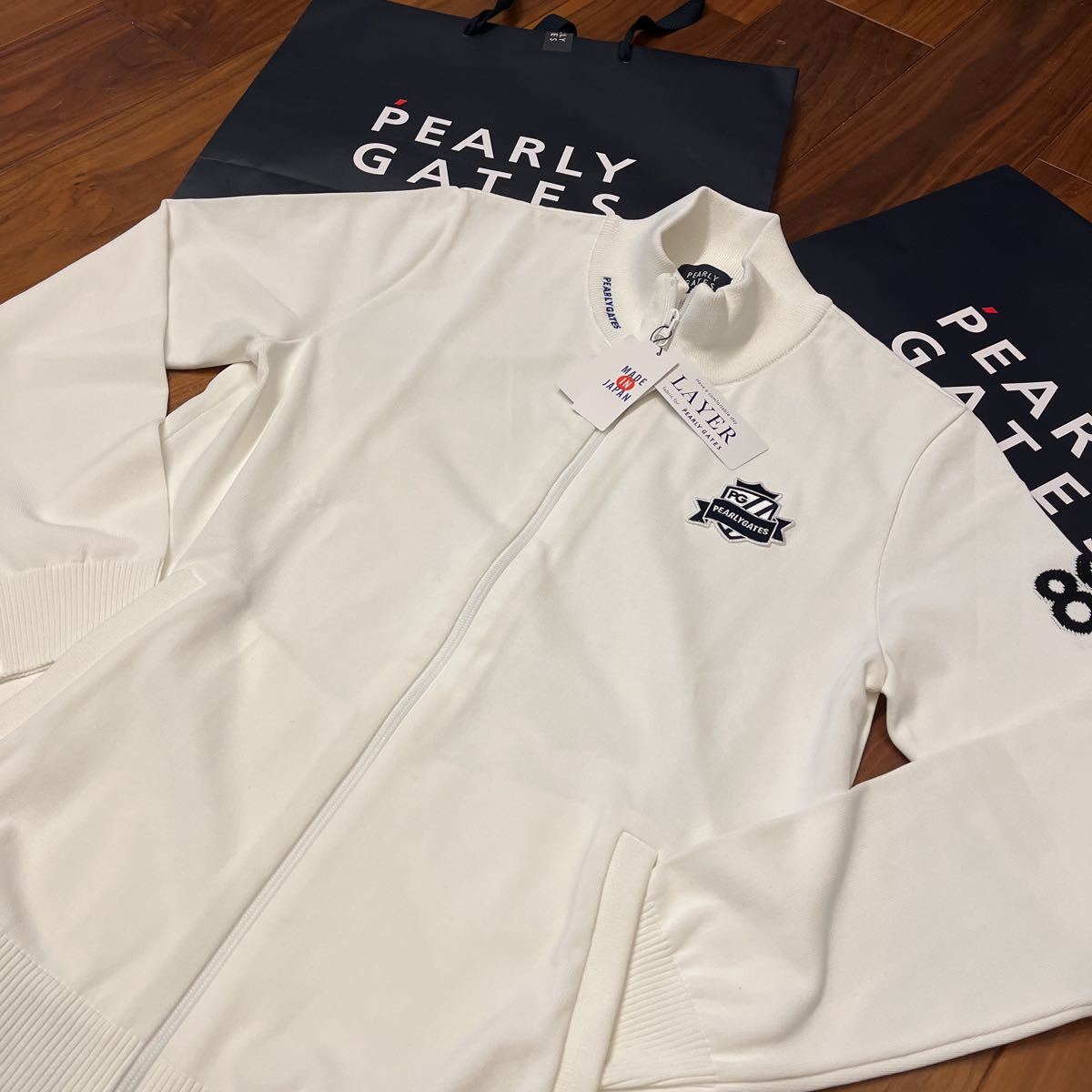 未使用正規品 日本製 PEARLY GATES パーリーゲイツ ジップアップ