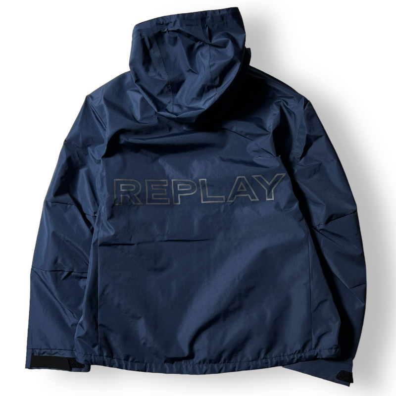 新品 REPLAY リプレイ 定価5万 防水 撥水 止水ジップ採用 ボンディングポリ 2wayジャケット ブルゾン XL アウトドア メンズ ◆B1550_画像3