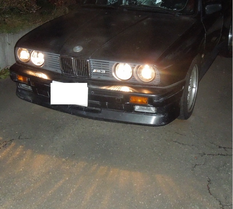 BMW E30(M3~325~318)用ヘッドライト左右セット新品（Depo headlights with Projektor Smoked  blac)社外品（バルブ無し）