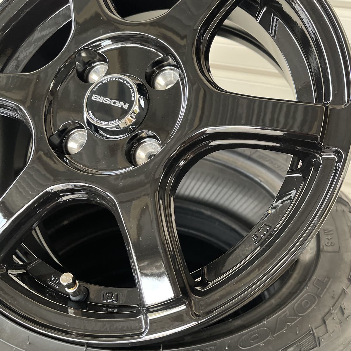 《BISON BN-04》新品TOYOオープンカントリーRT 155/65R14 エブリィデリカミニウェイクスペーシアギア軽トラ 軽バン 4本セット_画像6