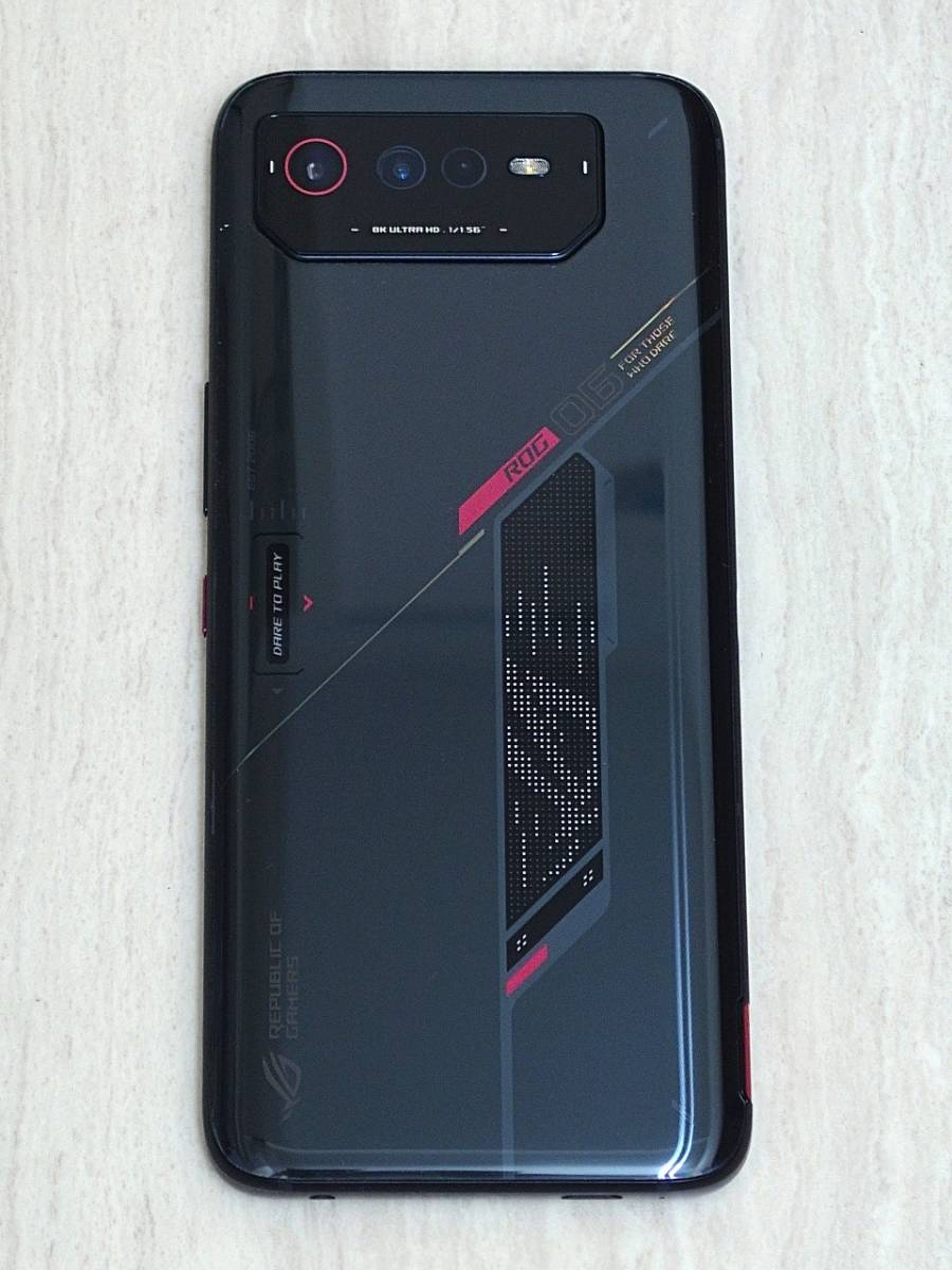 送料無料 中古美品 国内版SIMフリー ASUS ROG Phone 6 ファントム
