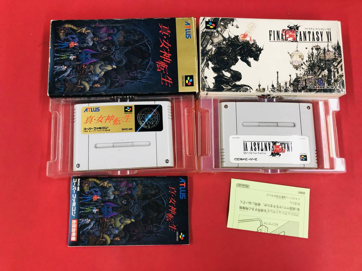 真・女神転生 ファイナルファンタジー 6 Ⅵ 箱説付 同梱可！即決！大量出品中！