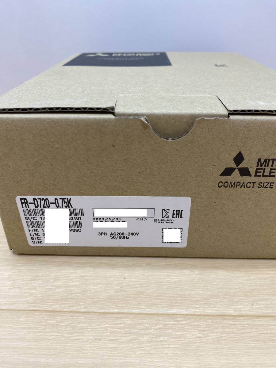 FR-D720-0.75K 2023年製 未使用 三菱電機 インバータ 管理番号:37P1-092-
