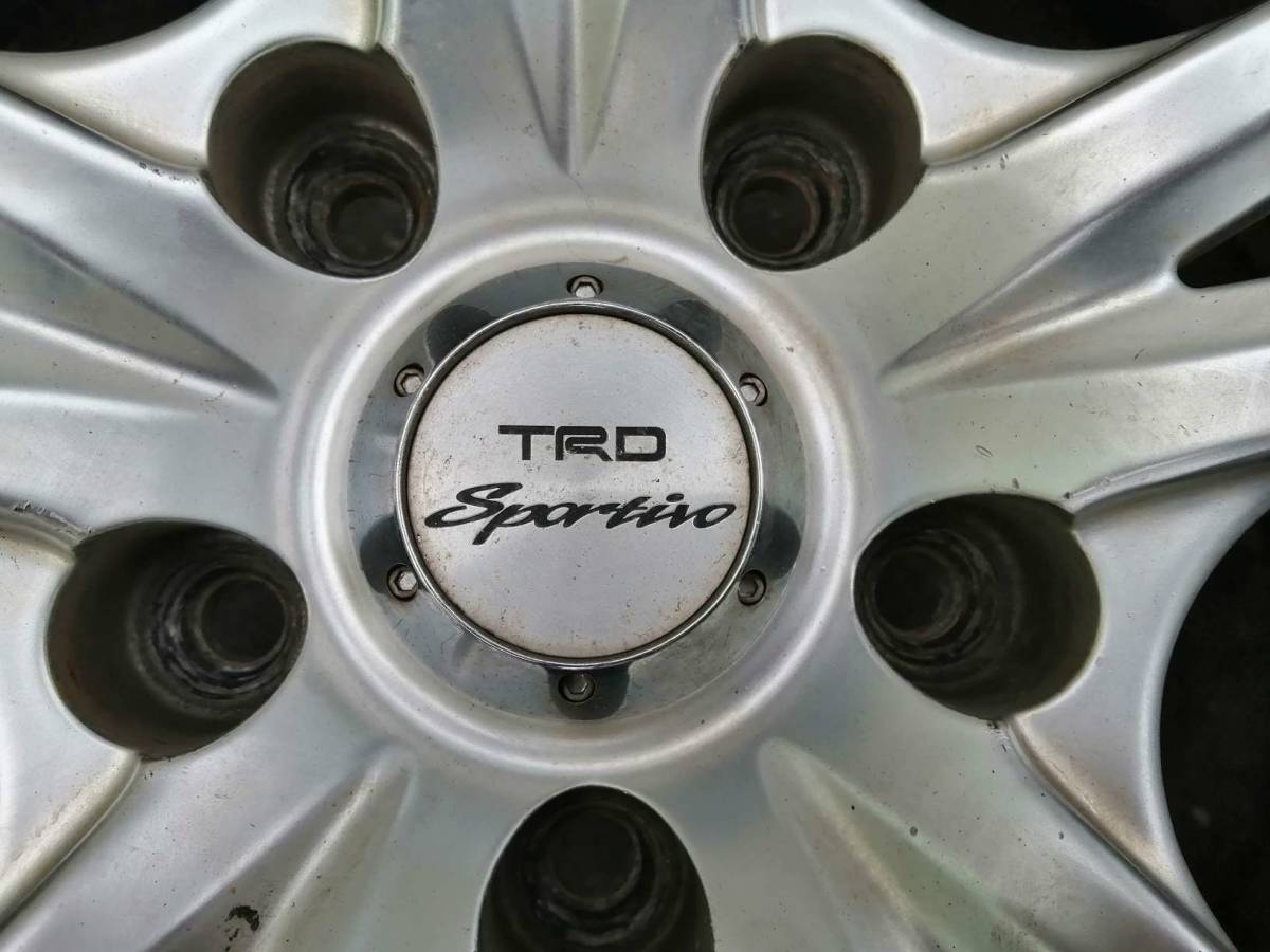 ♪♪超希少品 TRD Sportivo SP3 トヨタ純正オプション 8JJ＋47 PCD114.3 4本セット 中古 売切 札幌※説明文必読♪♪_画像3