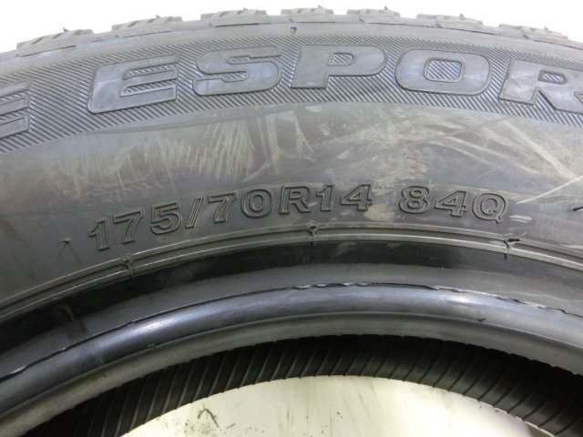 【 送料無料 】M30-106A 未使用タイヤ ブリヂストン製 ICE ESPORTE 175/70R14 84Q (4本)_画像3