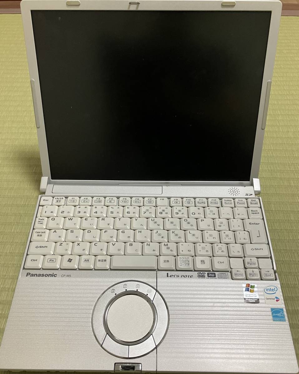 PanasonicノートPC 12.1型　CF-W5KW8AXS Windows XP Microsoft Office Professional Edition2003添付_画像2