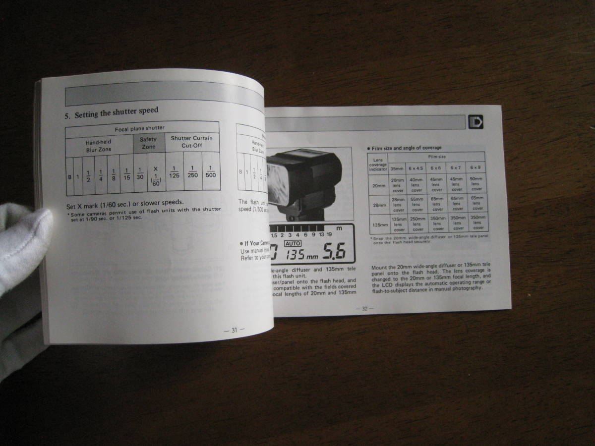 ナショナル　オートストロボ　PE-381SG　取扱説明書　【送料込み】