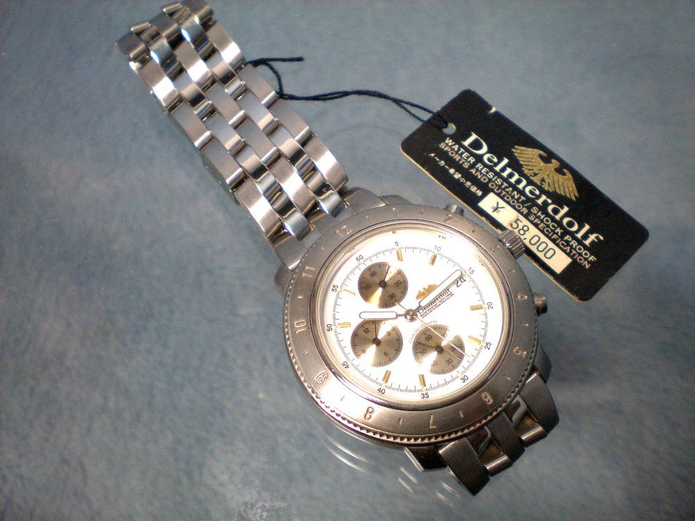 [Delmerdolf]クオーツクロノグラフ腕時計[CG-58] 未使用品！
